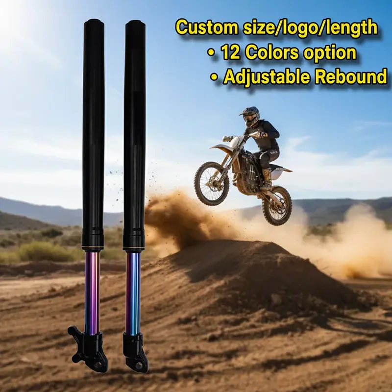 630mm Təkmilləşdirmə Rebound Forks Motosiklet Amortizatoru